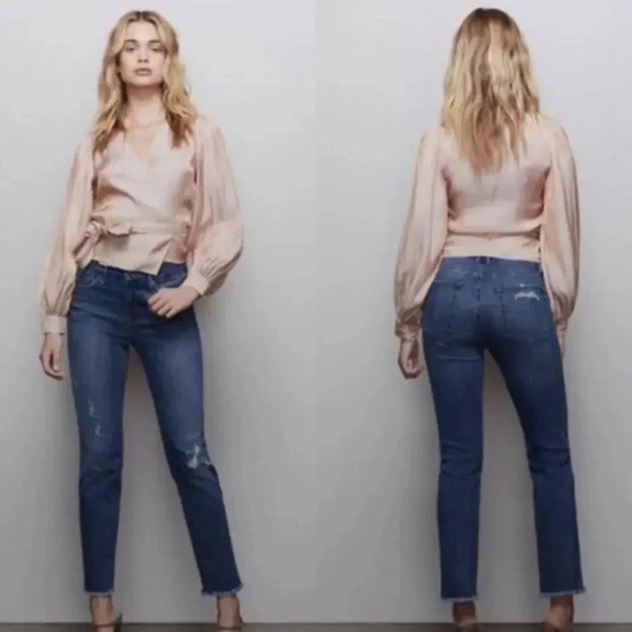 Good American • Good Straight Leg Jeans Blue 407 B1117 - Picture 1 of 7